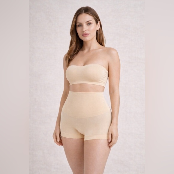 Shapermint Other - Shapermint All Day Every Day High Waisted Shaper Boyshort Sz Small Chai 18437